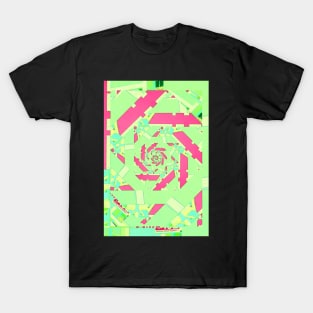 Glitch Spiral 02 T-Shirt